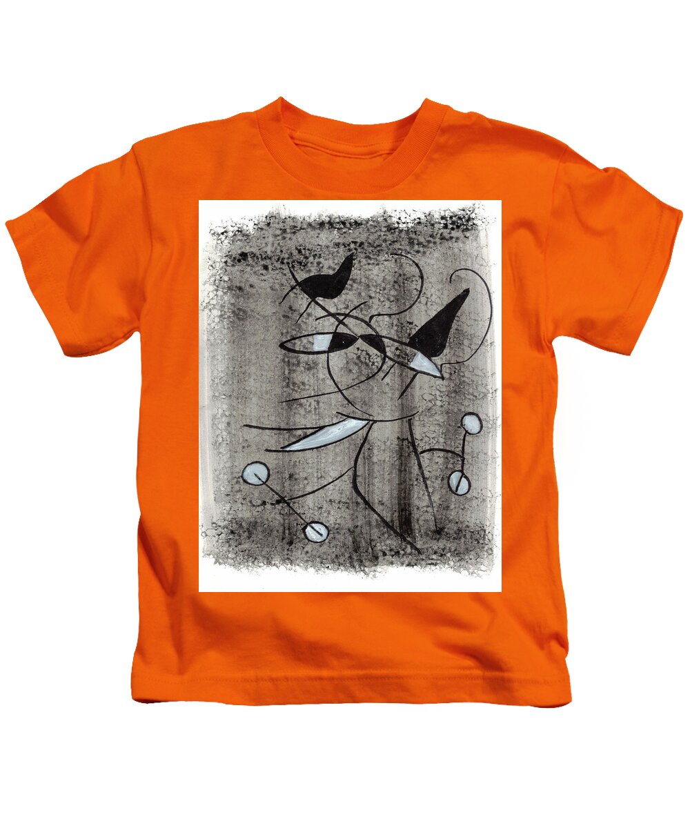 Chat Halterophile - Kids T-Shirt