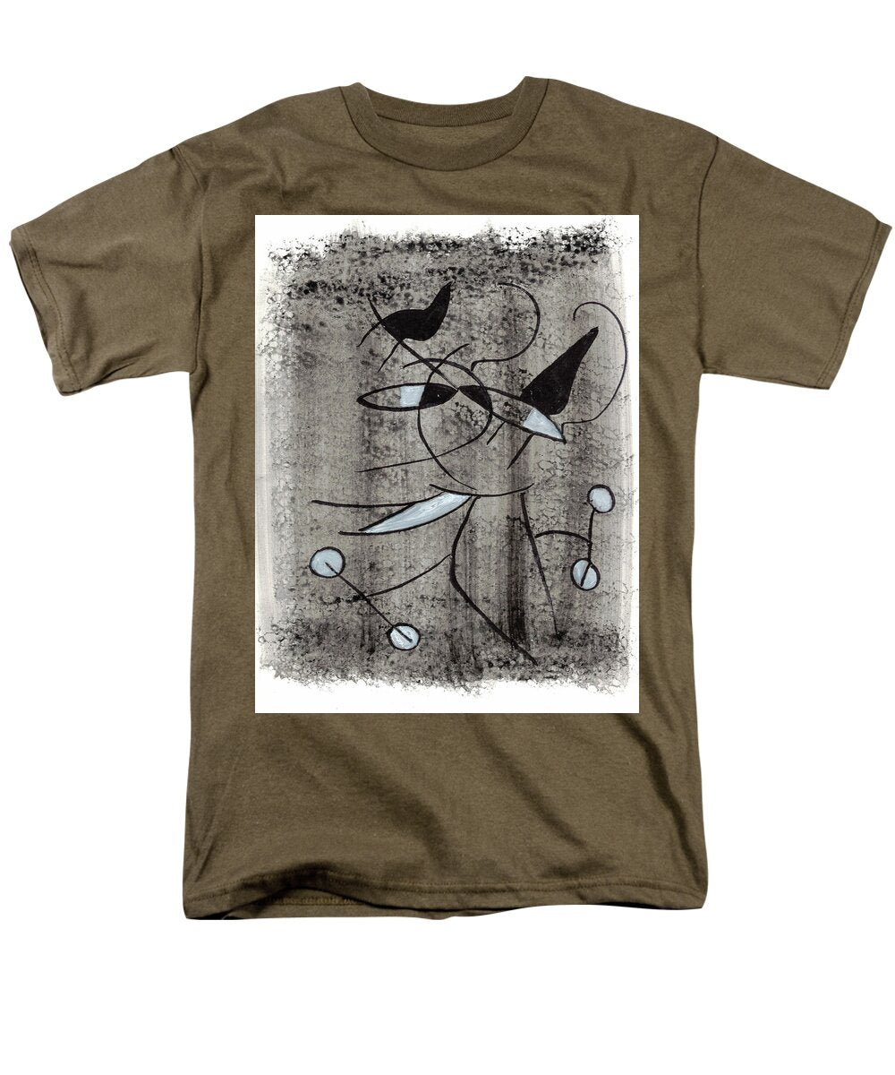Chat Halterophile - Men's T-Shirt (Regular Fit)