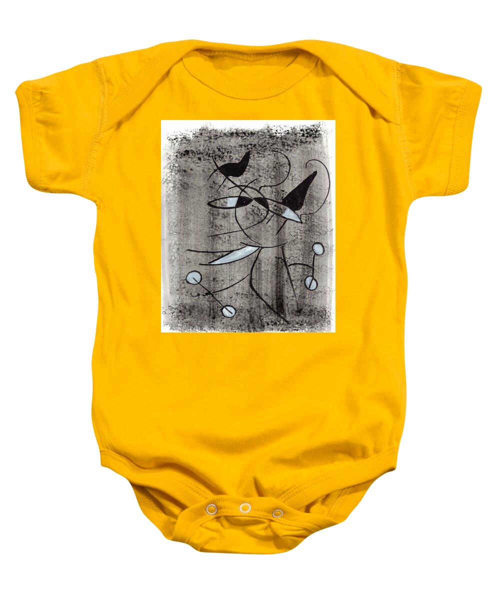 Chat Halterophile - Baby Onesie