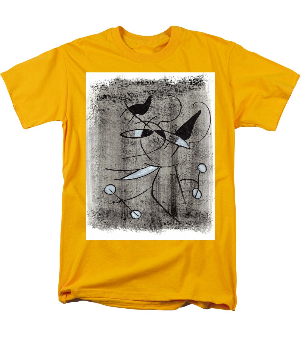 Chat Halterophile - Men's T-Shirt (Regular Fit)