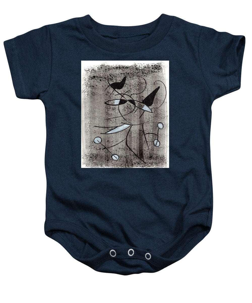 Chat Halterophile - Baby Onesie