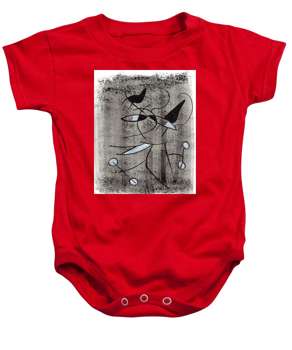 Chat Halterophile - Baby Onesie