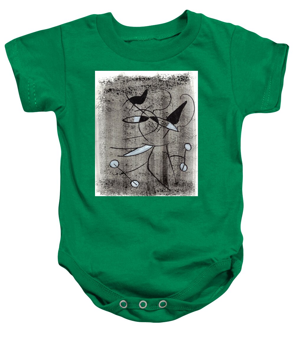 Chat Halterophile - Baby Onesie