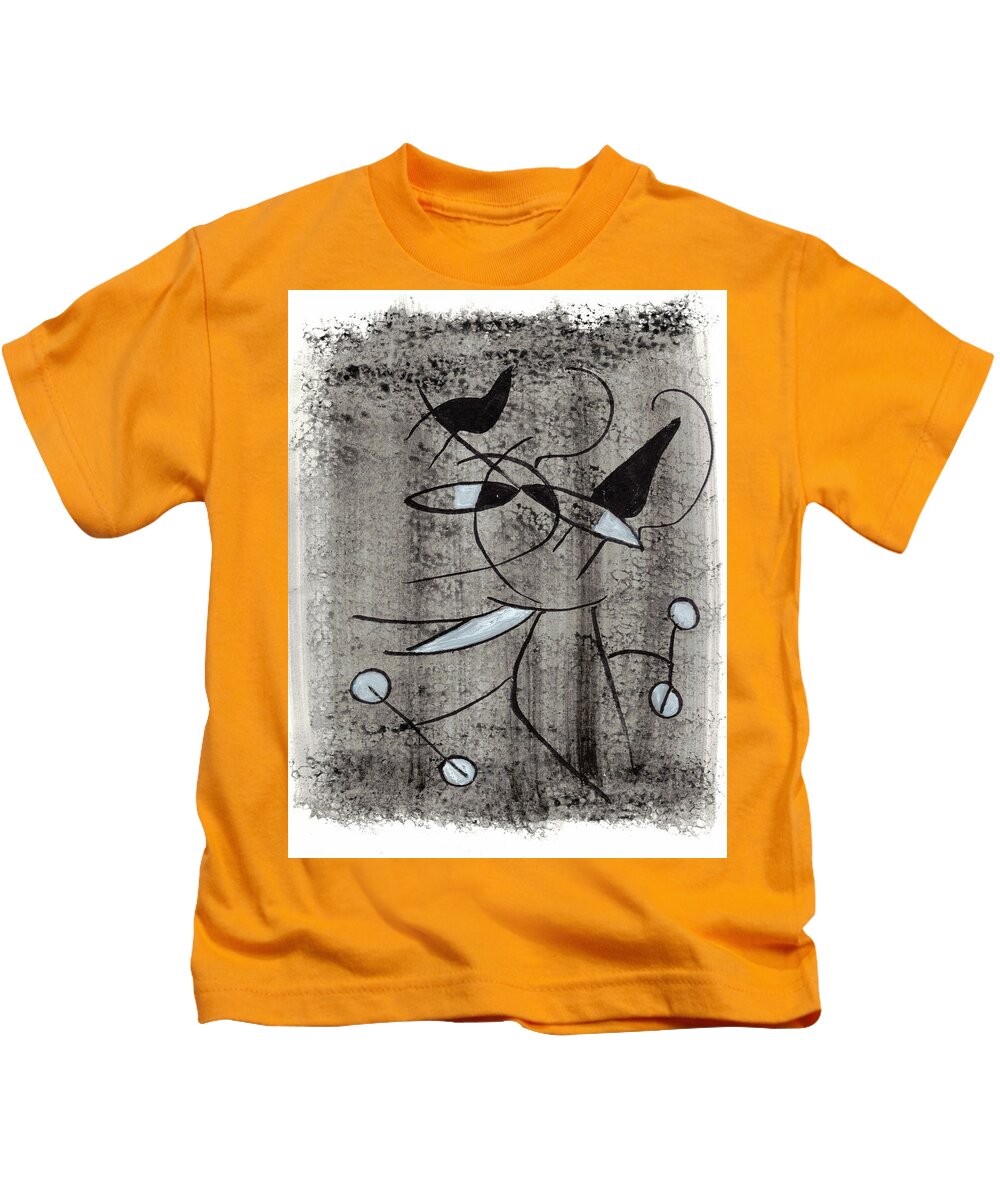 Chat Halterophile - Kids T-Shirt