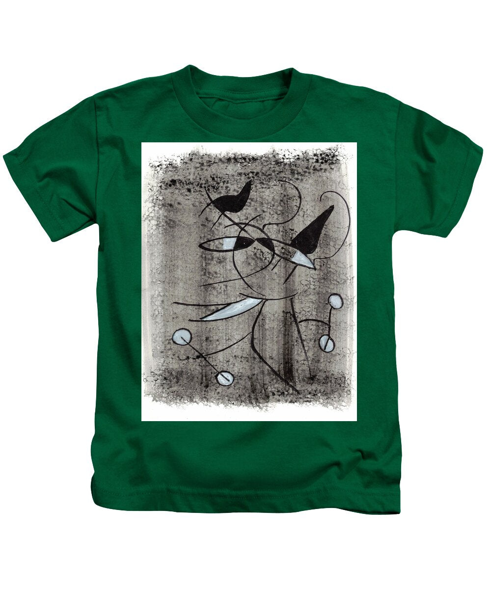 Chat Halterophile - Kids T-Shirt