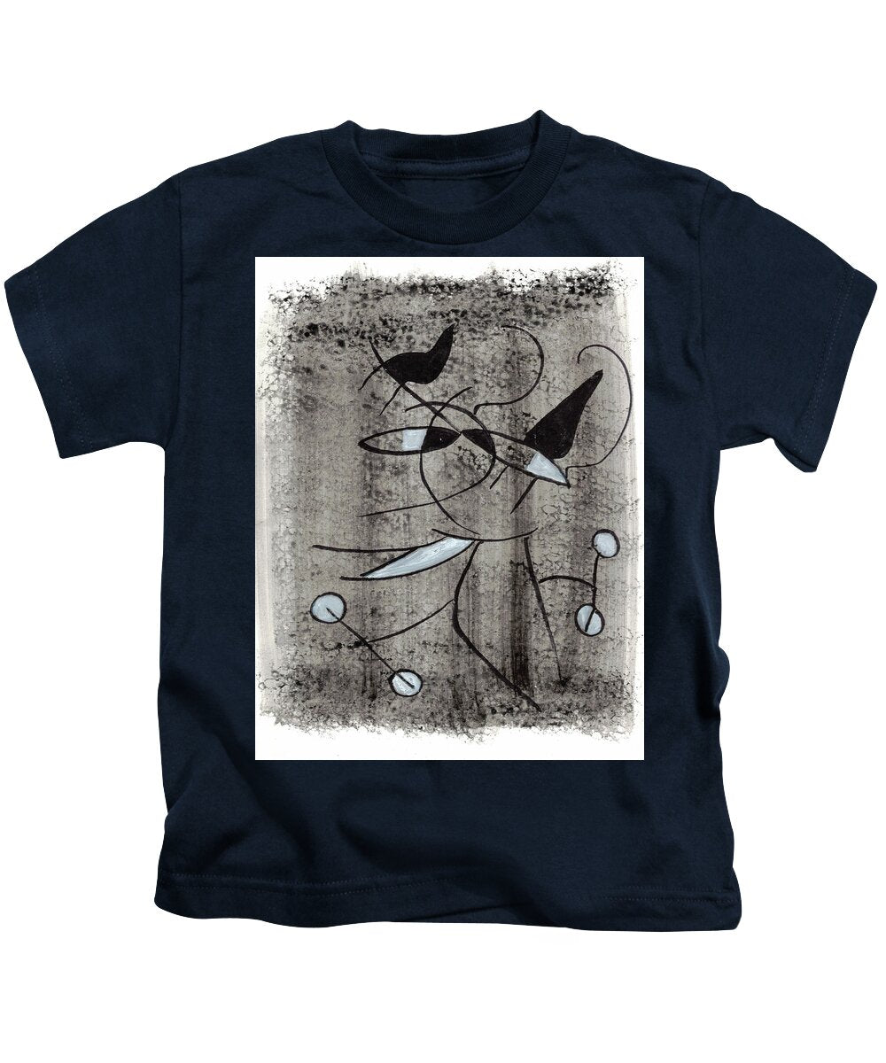 Chat Halterophile - Kids T-Shirt