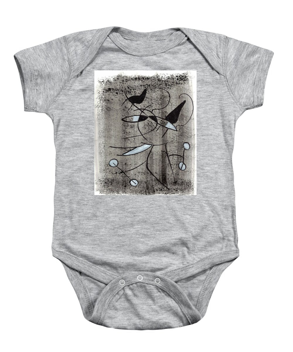 Chat Halterophile - Baby Onesie