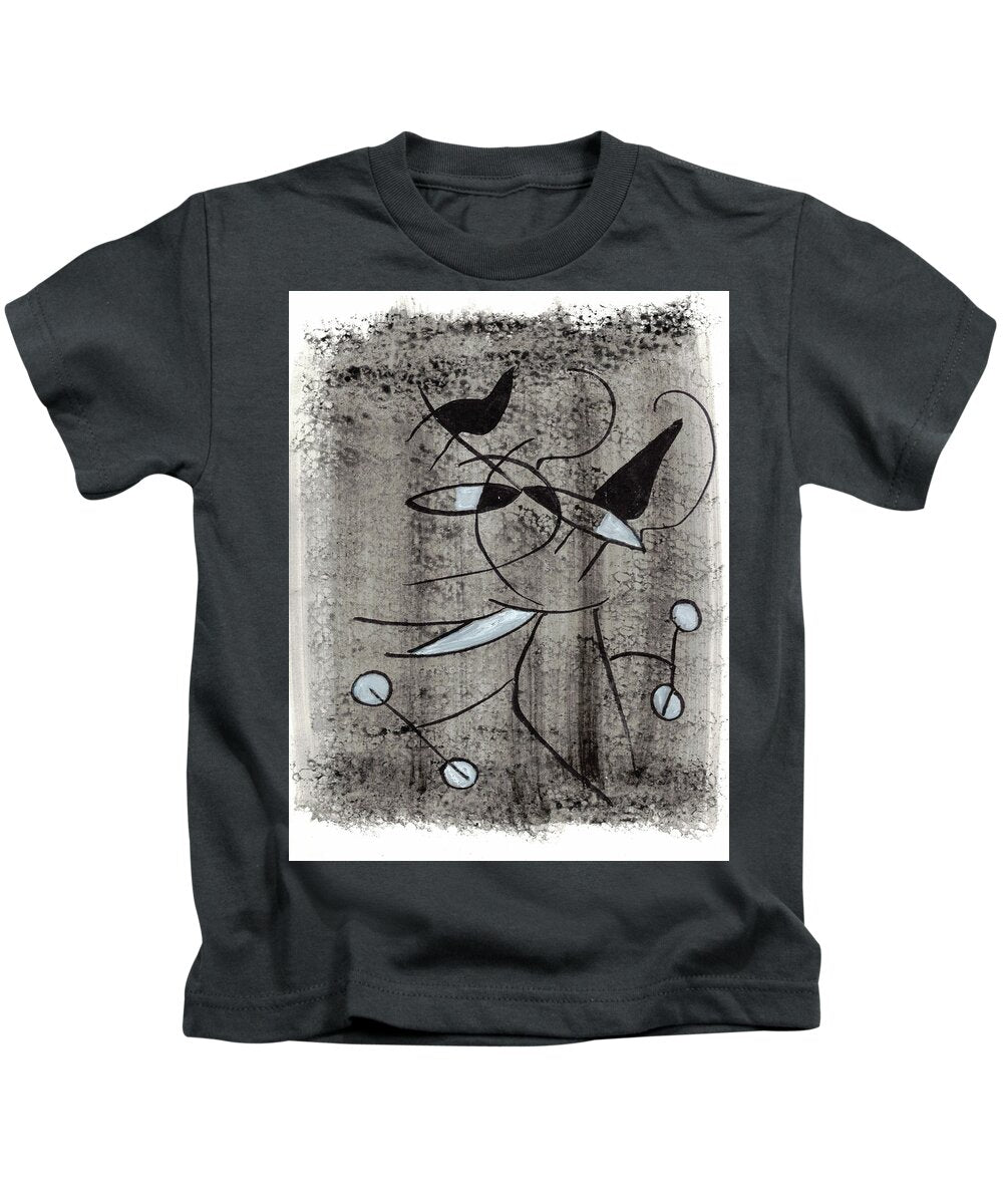 Chat Halterophile - Kids T-Shirt