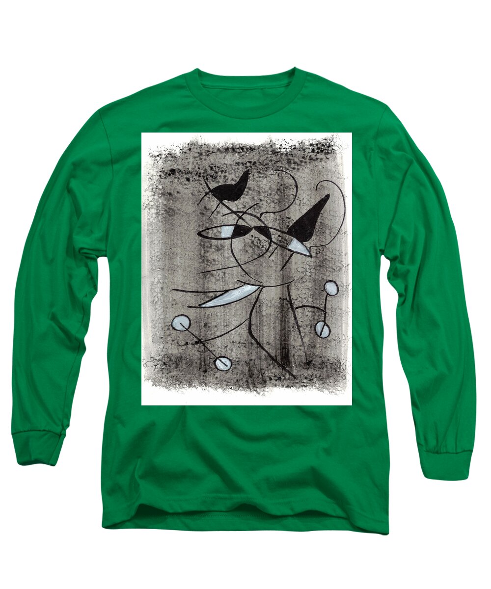 Chat Halterophile - Long Sleeve T-Shirt