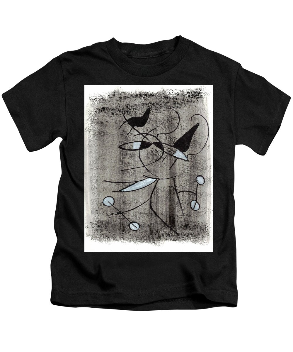 Chat Halterophile - Kids T-Shirt