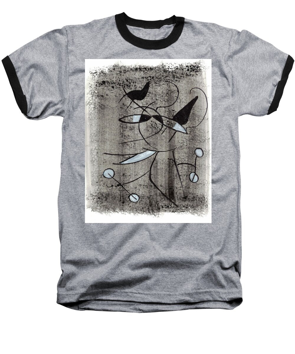 Chat Halterophile - Baseball T-Shirt