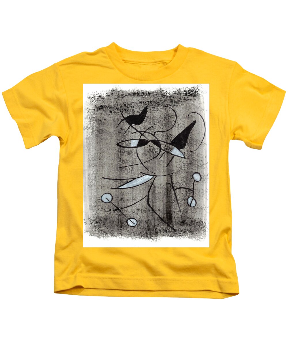Chat Halterophile - Kids T-Shirt