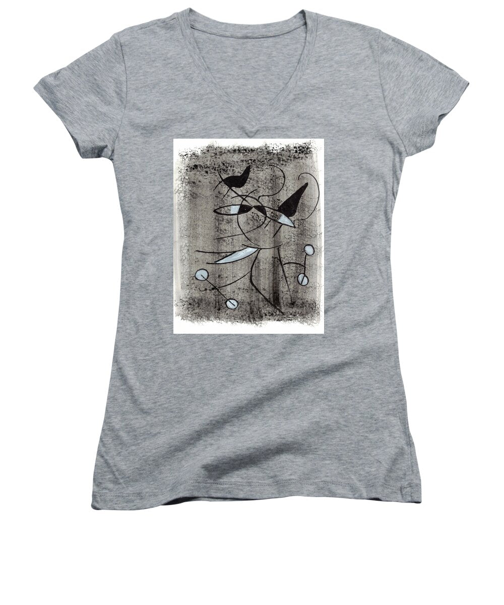 Chat Halterophile - Women's V-Neck