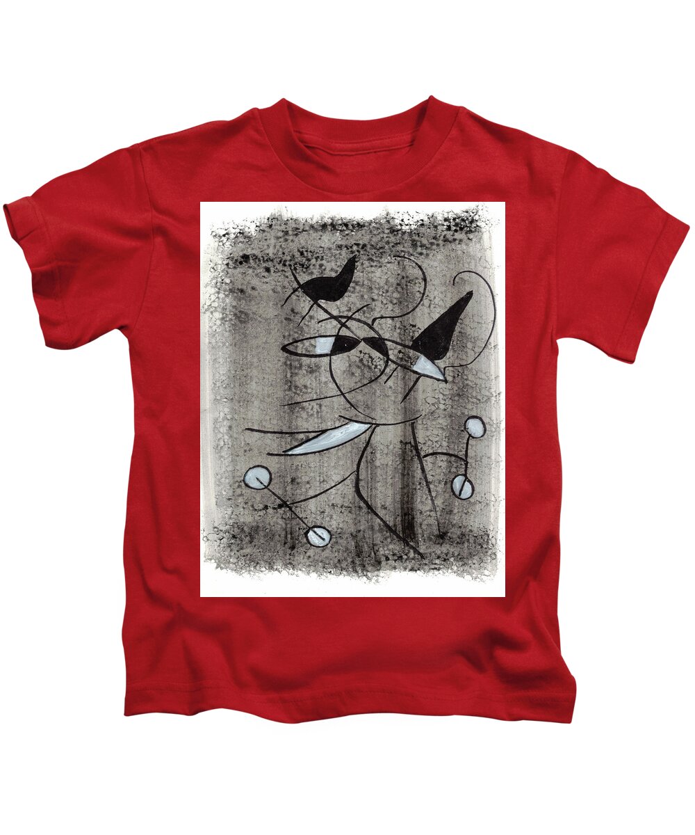 Chat Halterophile - Kids T-Shirt