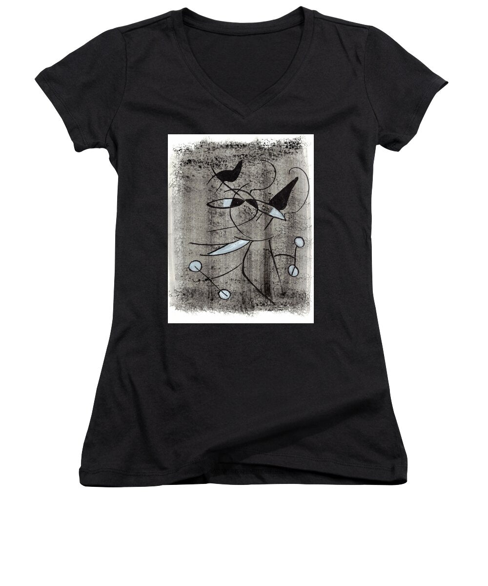 Chat Halterophile - Women's V-Neck
