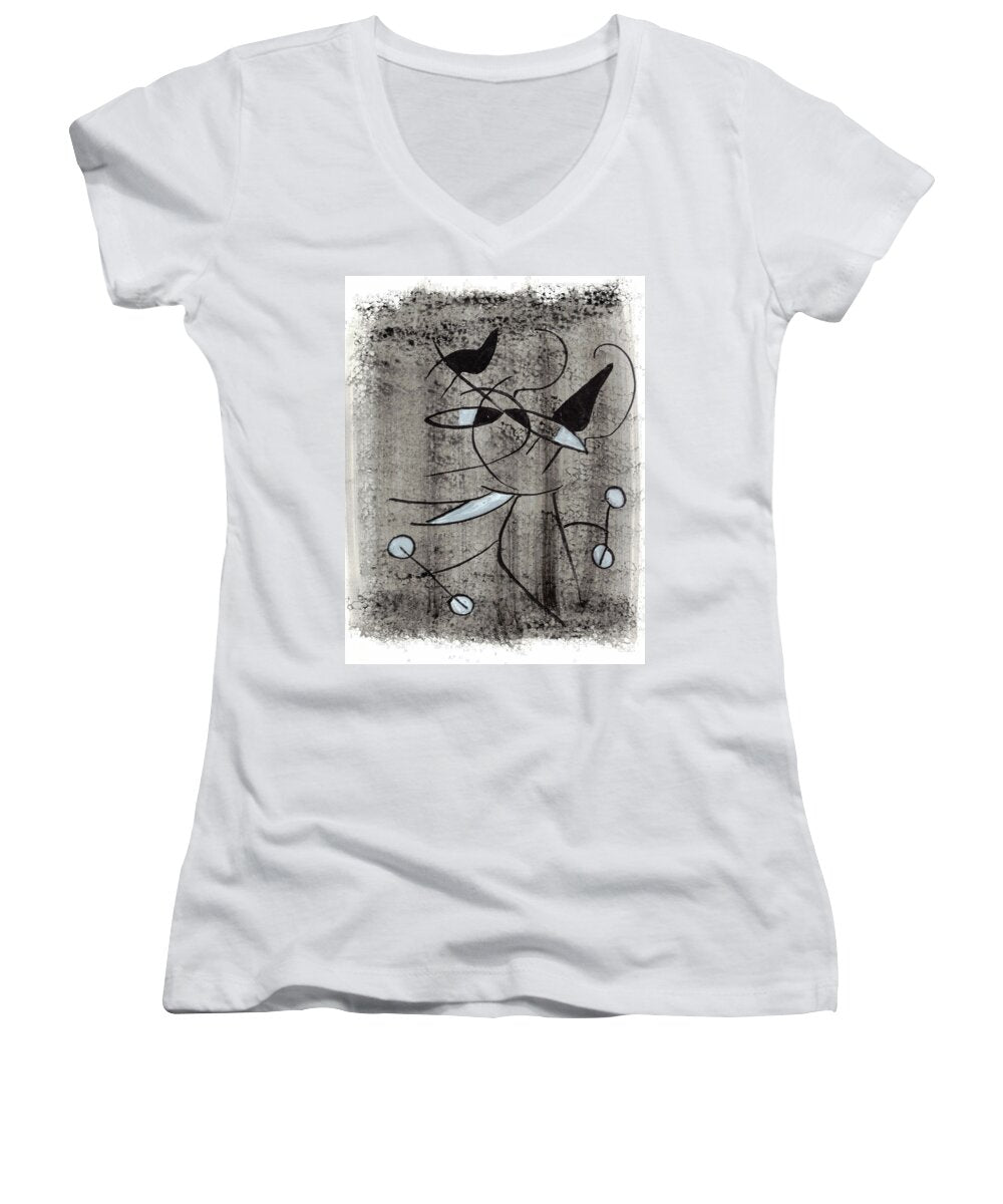 Chat Halterophile - Women's V-Neck