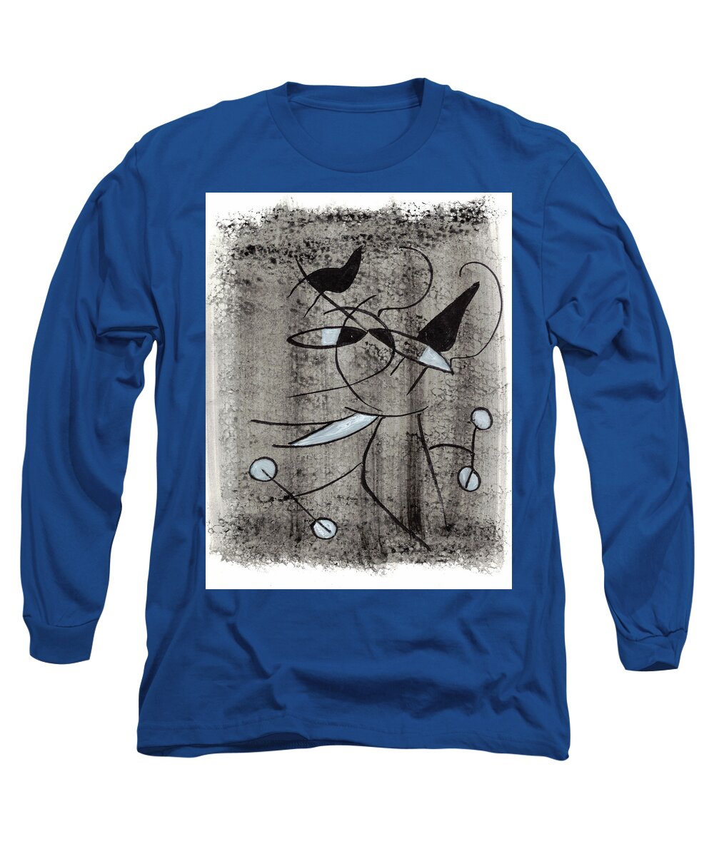 Chat Halterophile - Long Sleeve T-Shirt