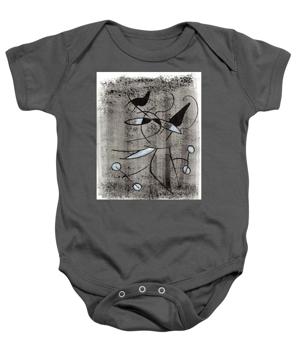 Chat Halterophile - Baby Onesie