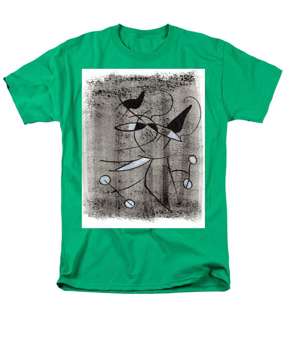 Chat Halterophile - Men's T-Shirt (Regular Fit)