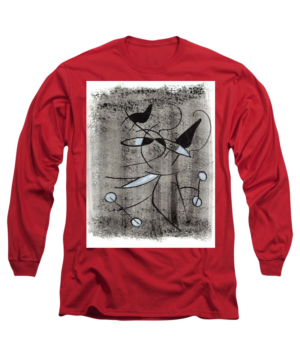 Chat Halterophile - Long Sleeve T-Shirt