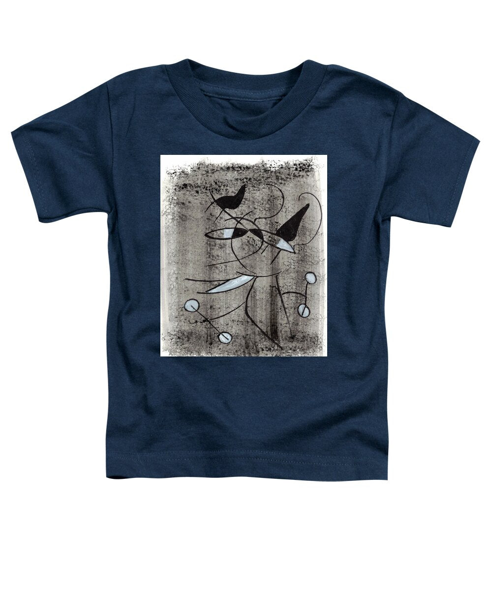 Chat Halterophile - Toddler T-Shirt