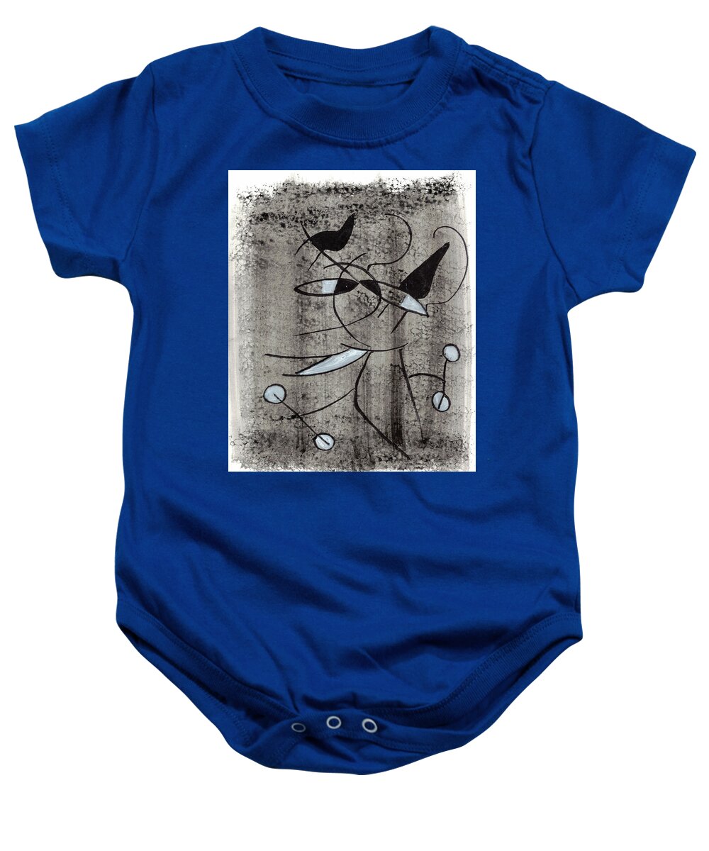 Chat Halterophile - Baby Onesie