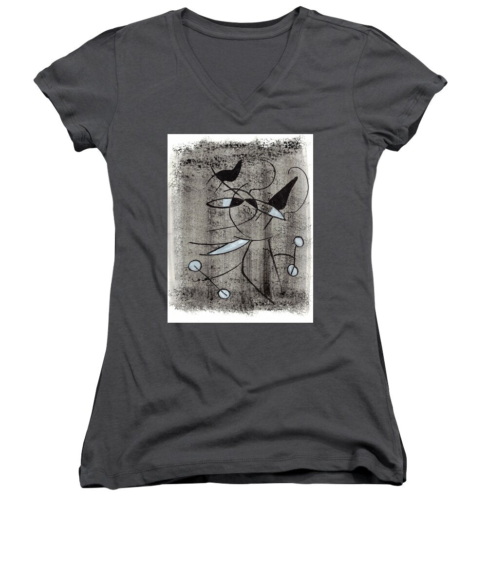Chat Halterophile - Women's V-Neck