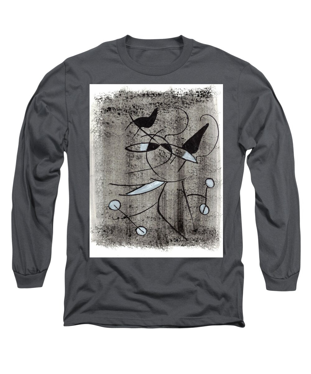 Chat Halterophile - Long Sleeve T-Shirt
