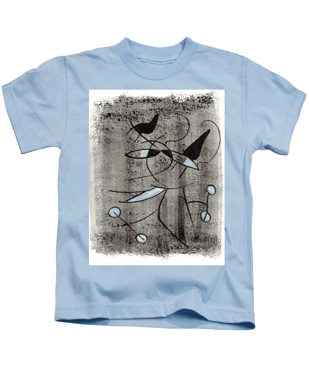 Chat Halterophile - Kids T-Shirt