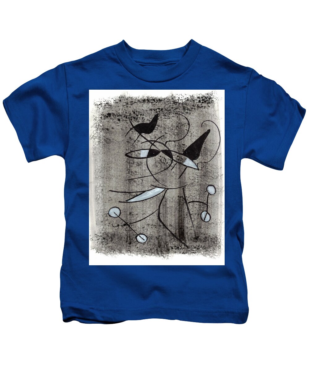 Chat Halterophile - Kids T-Shirt