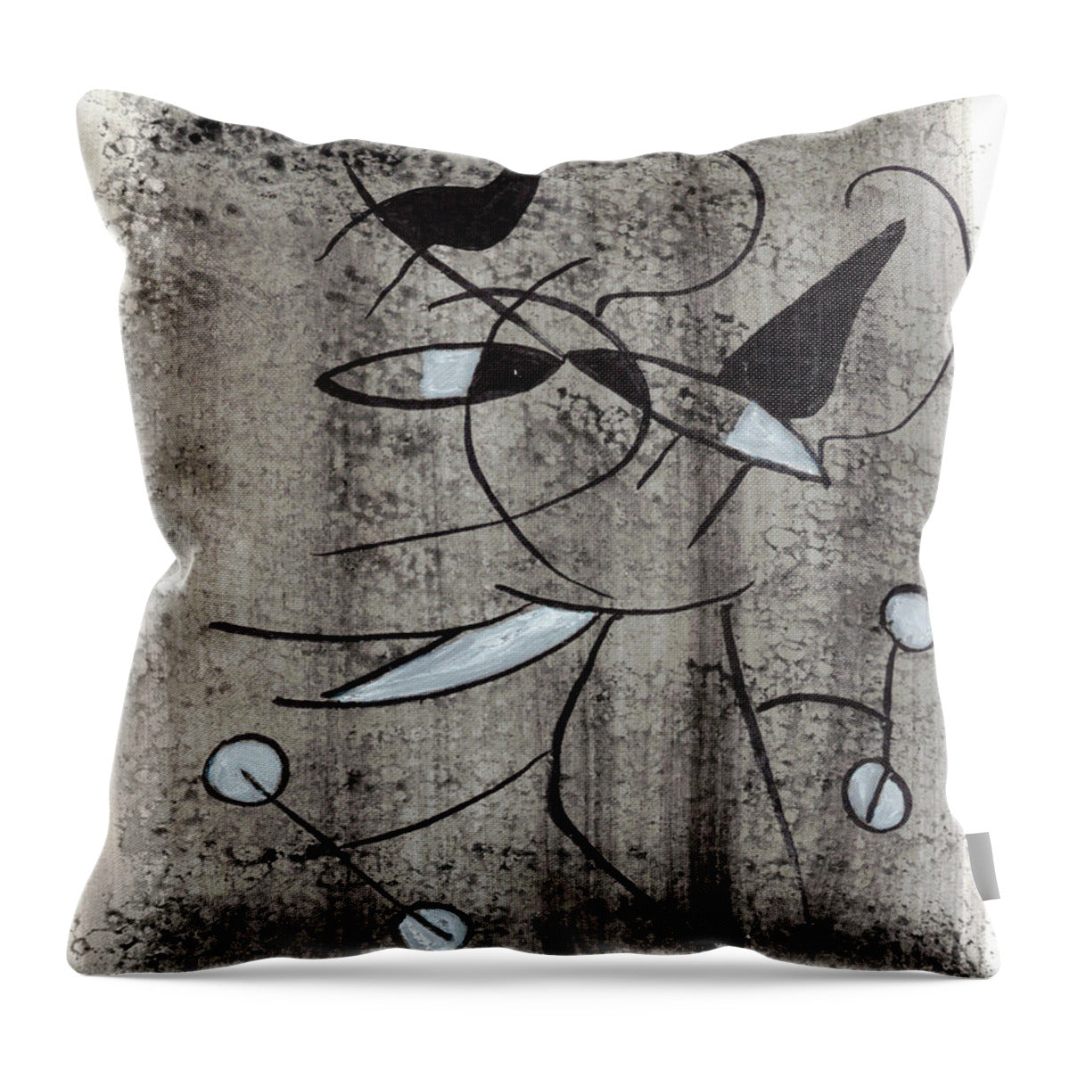 Chat Halterophile - Throw Pillow