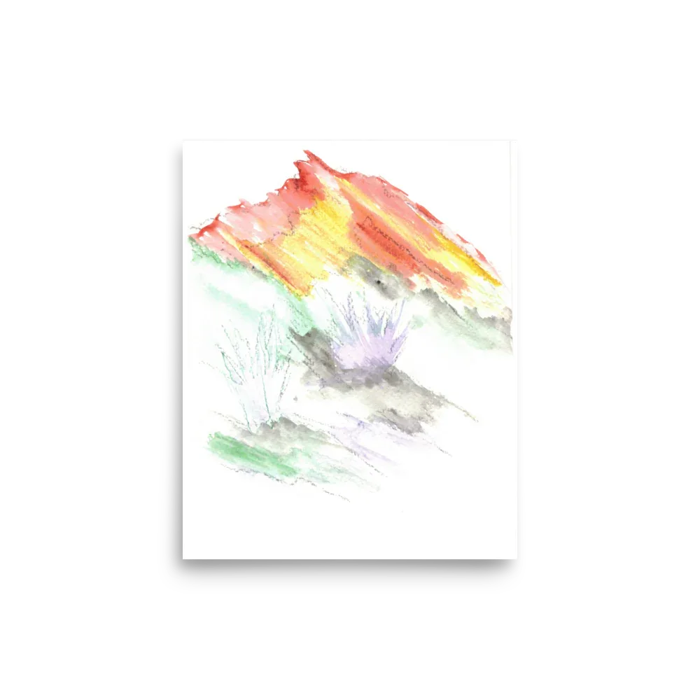 Affiche Aquarelle Abstraite RDJ 3 - Laure Leprince - Artiste Peintre