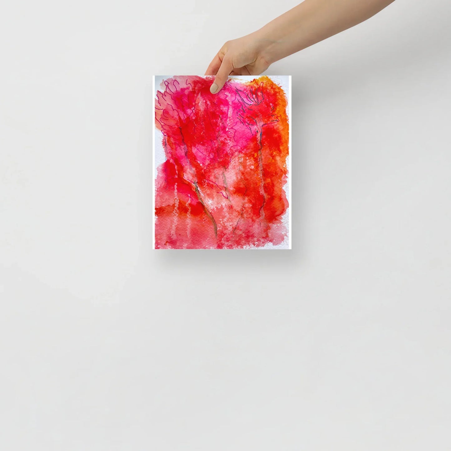 Affiche Aquarelle Abstraite RDJ 8 - Laure Leprince - Artiste Peintre