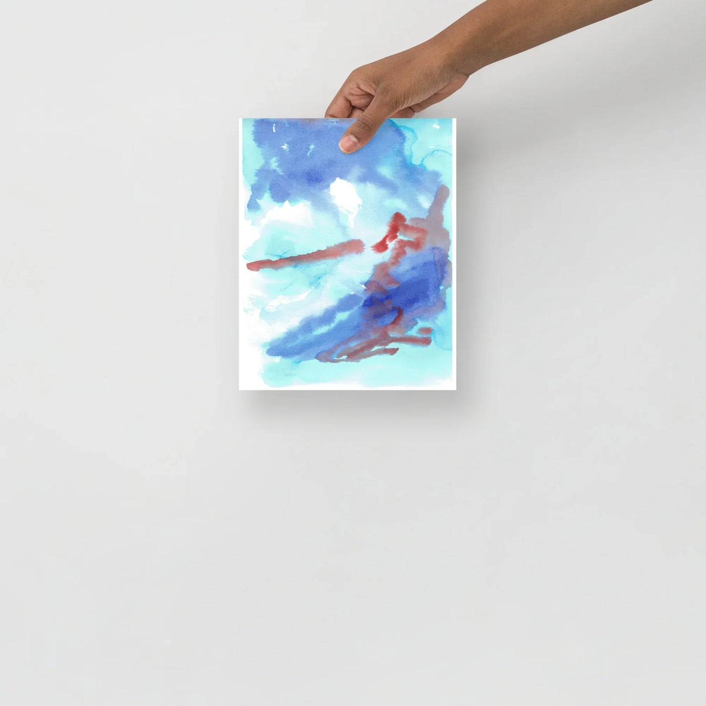 Poster Aquarelle Abstraire RDJ 16 - Laure Leprince - Artiste Peintre