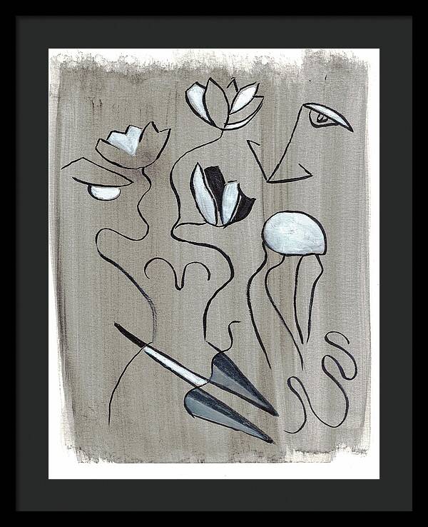 Femme Lotus - Framed Print