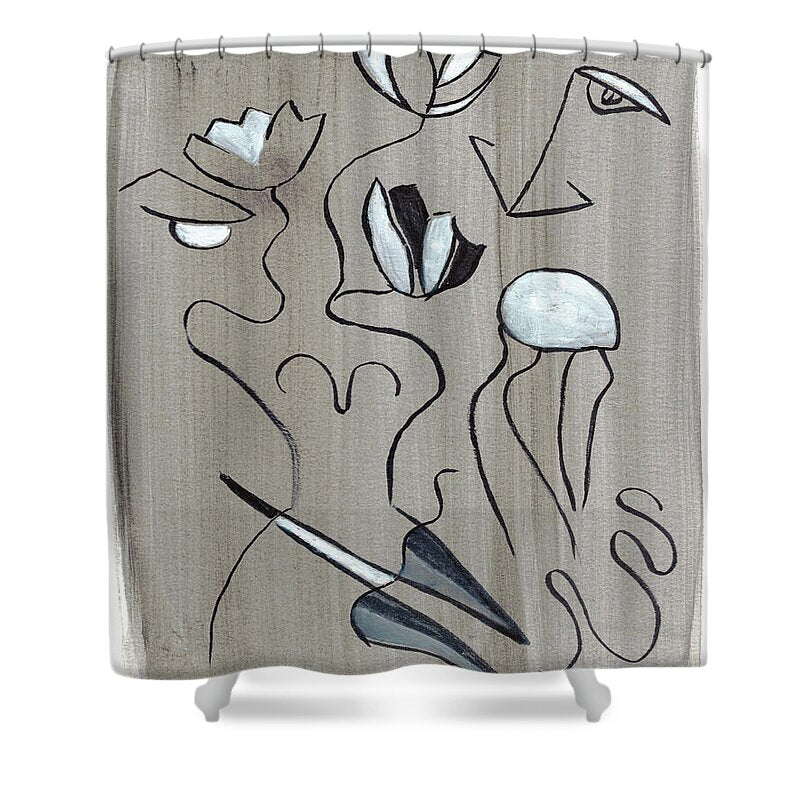 Femme Lotus - Shower Curtain
