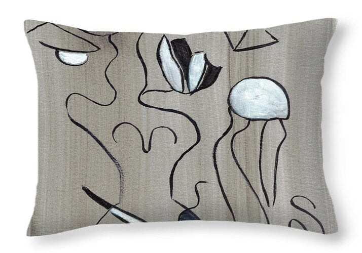 Femme Lotus - Throw Pillow