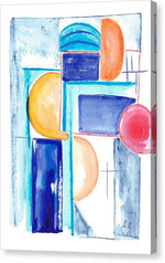 Geometric Shapes in Vibrant Colors - Canvas Print