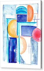 Geometric Shapes in Vibrant Colors - Acrylic Print