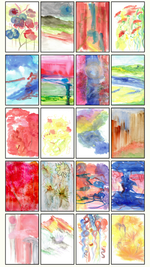 Pack de 20 Aquarelles Coloriage Inversé
