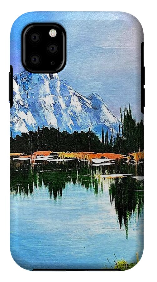 Mountain Lake at Sunset - Phone Case