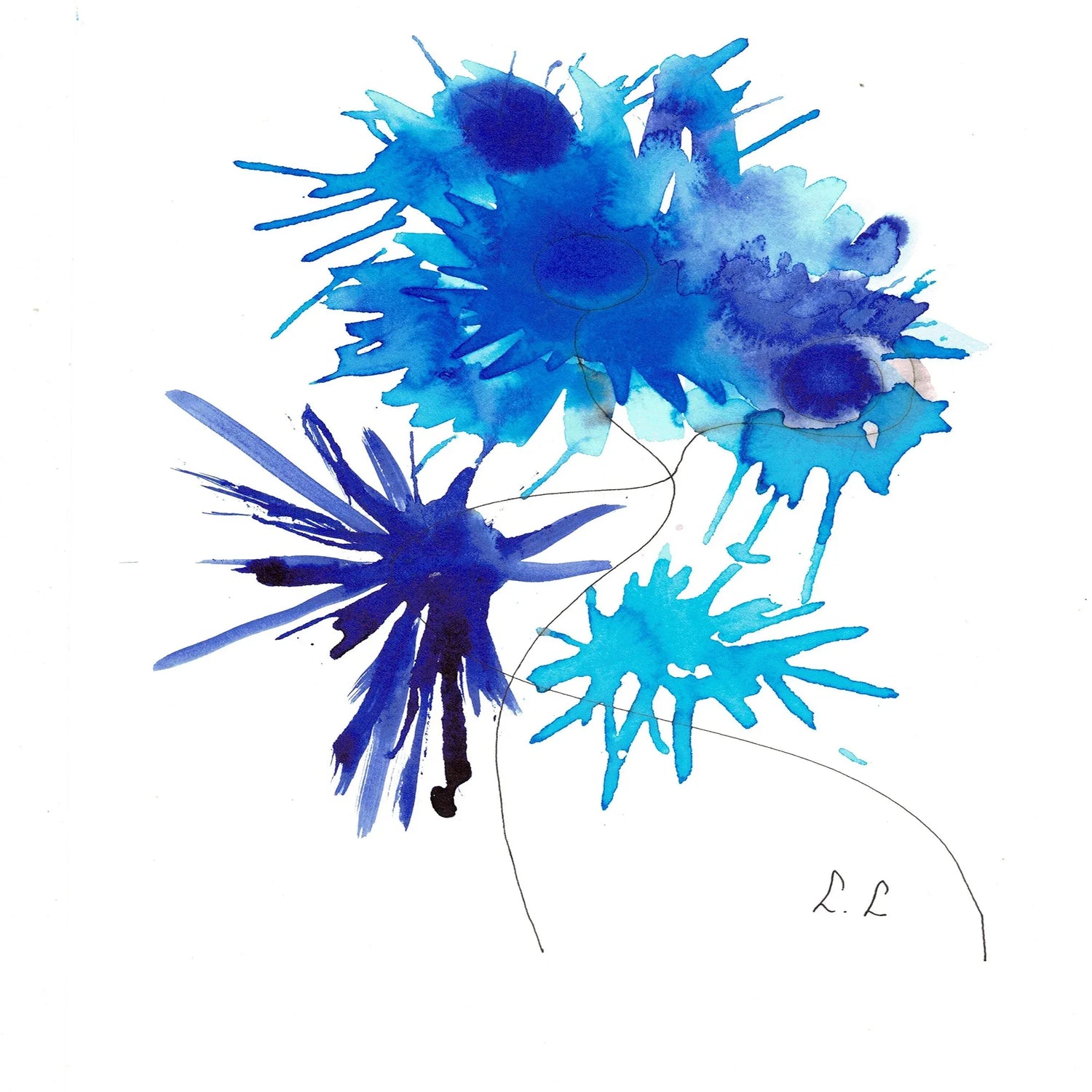 Aquarelles numériques – Art intuitif à imprimer - Laure Leprince - Artiste Peintre