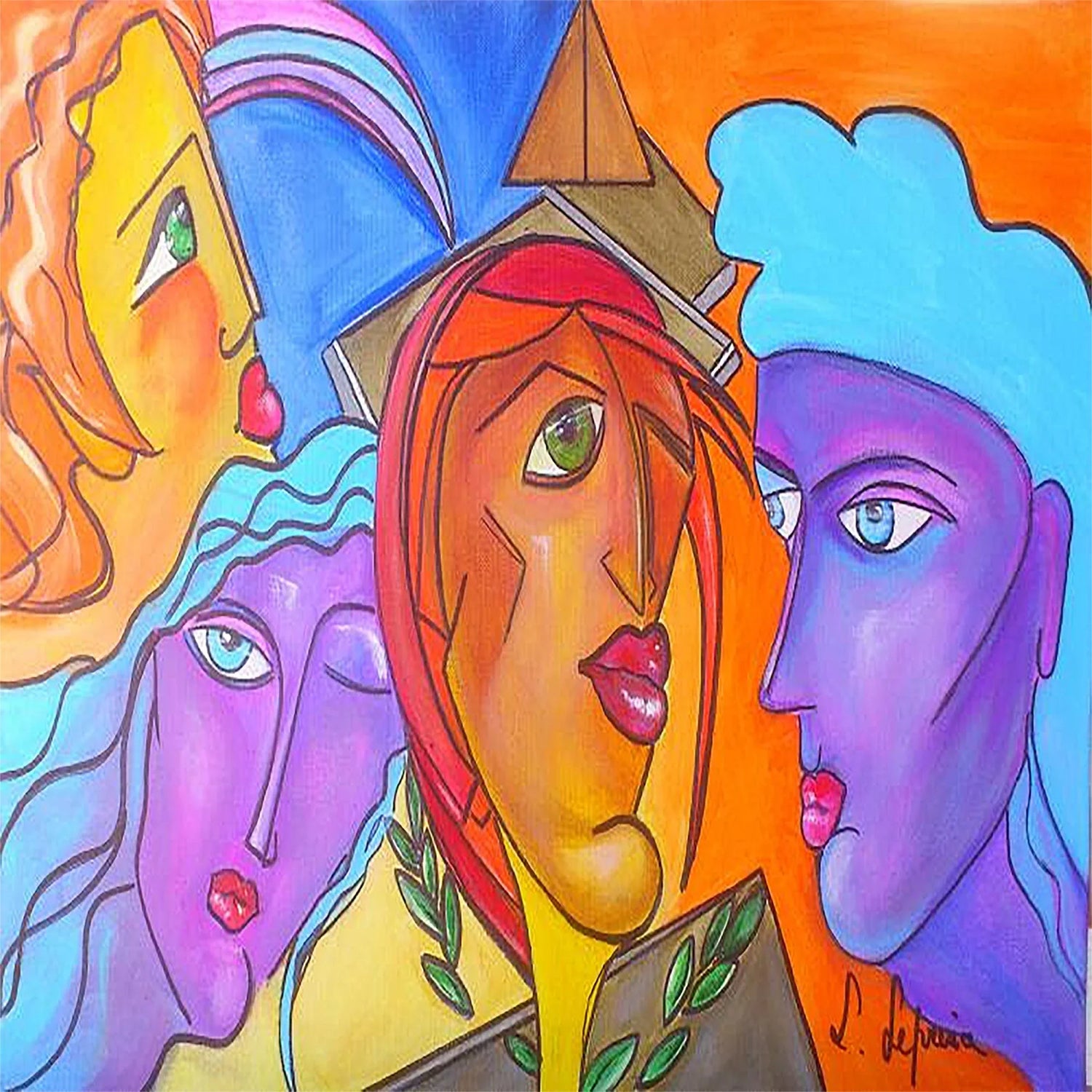 Trouncho – Visages Fragmentés à Télécharger - Laure Leprince - Artiste Peintre