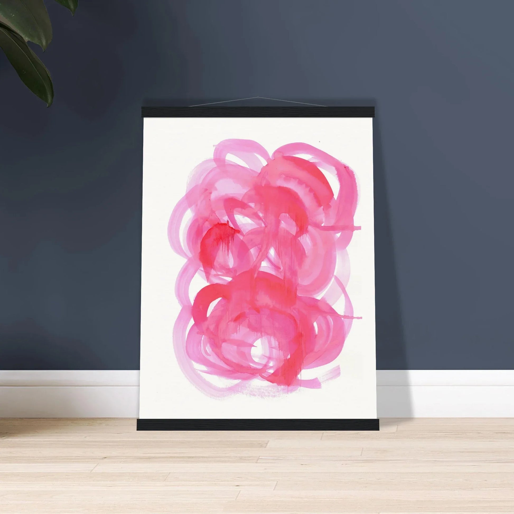 Museum-Quality Matte Paper Poster with Hanger Ruby Drift - Laure Leprince - Artiste Peintre