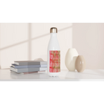 Bouteille isotherme en acier inoxydable 500 ml – Design artistique exclusif Red Waves - Laure Leprince - Artiste Peintre