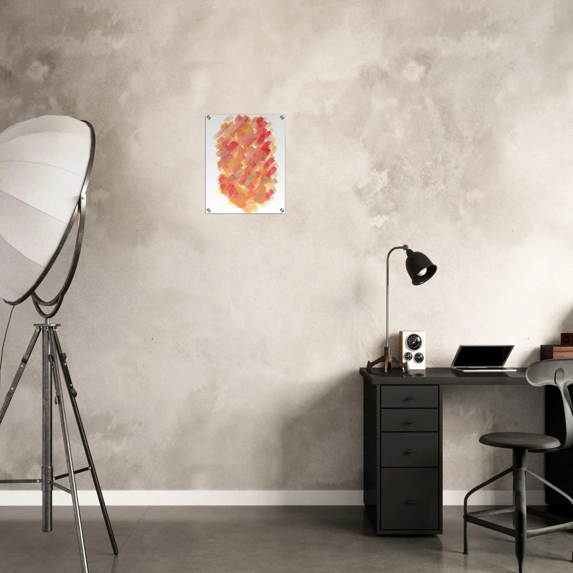 Impression sur acrylique brillante Sunset Ember| Art contemporain par Laure Leprince - Laure Leprince - Artiste Peintre