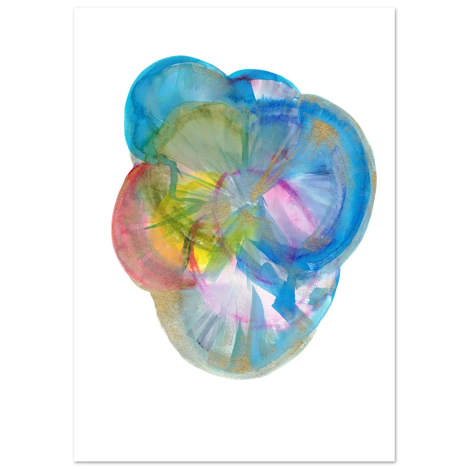 Affiche premium sur papier mat Crystal Bloom – Art mural de qualité supérieure - Laure Leprince - Artiste Peintre