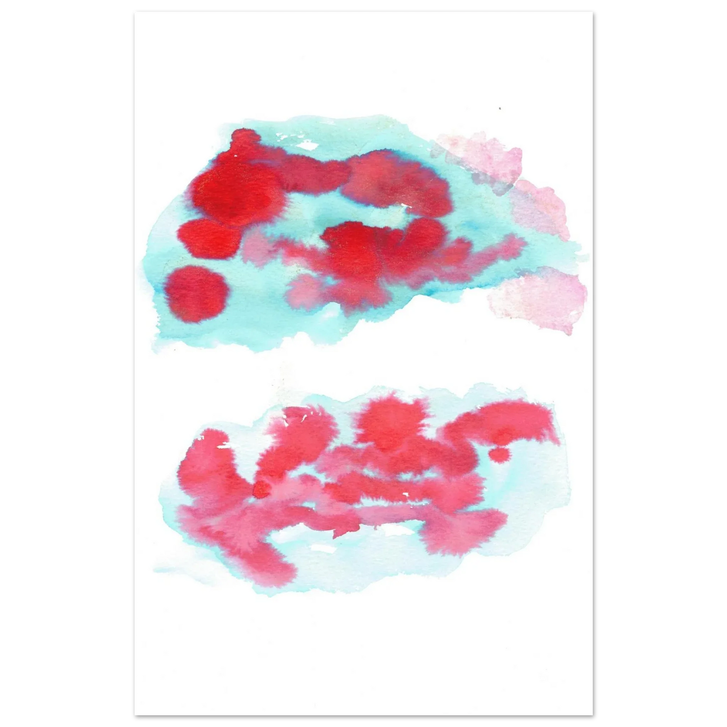 Premium Matte Paper Poster Aquarelle Originale RDJ3-7 - Laure Leprince - Artiste Peintre