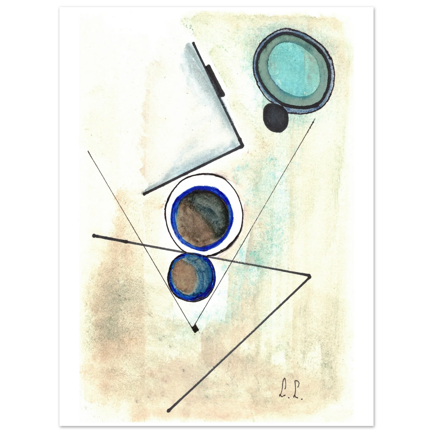 Affiche premium sur papier mat – Art mural de qualité supérieure - Laure Leprince - Artiste Peintre