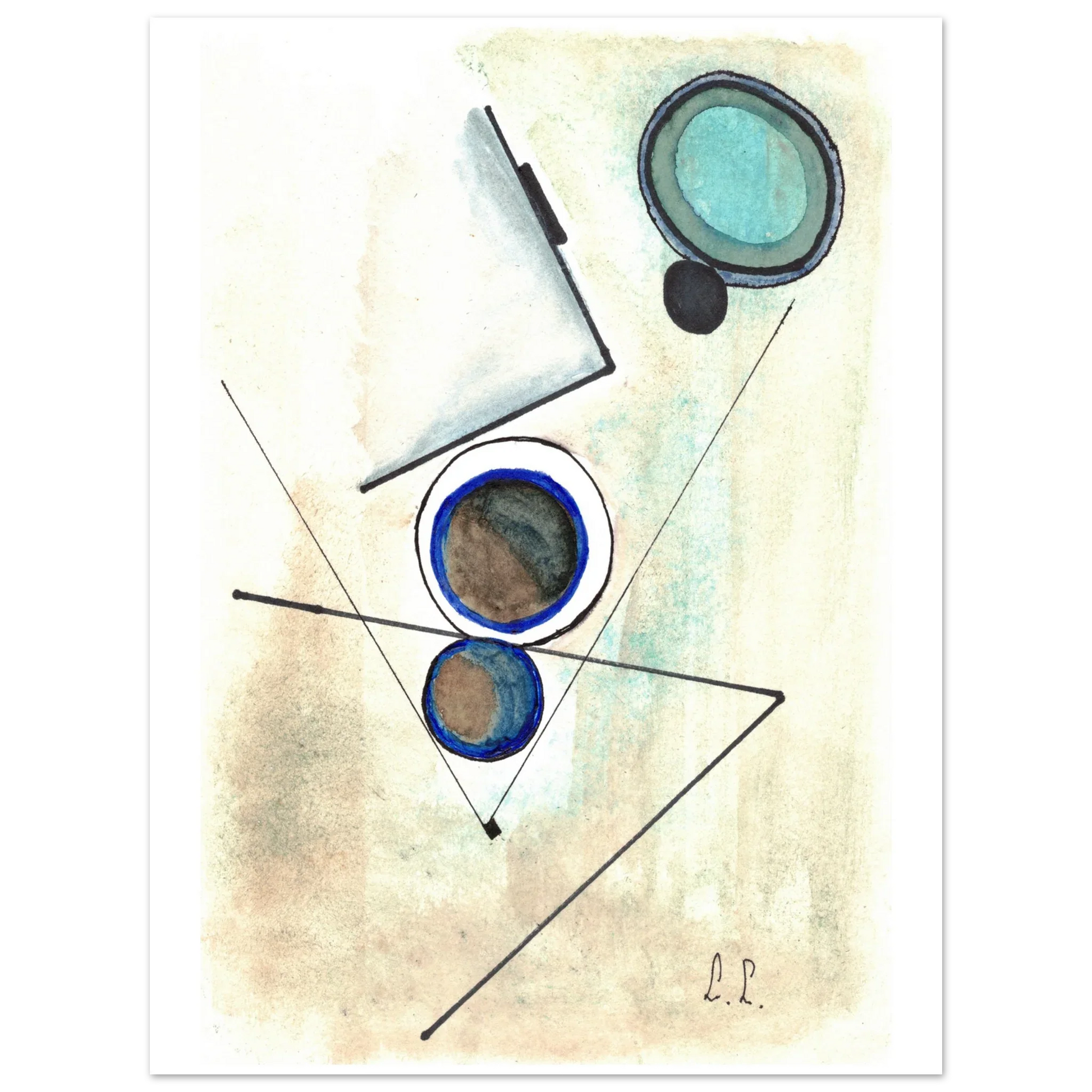 Affiche premium sur papier mat – Art mural de qualité supérieure - Laure Leprince - Artiste Peintre